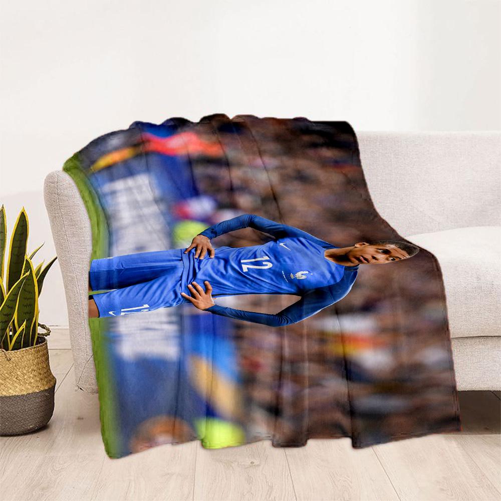 France Football Star Blanket Ultra-Soft Suitable for Bedding Office Office Chair for All Occasions Modern Style