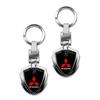 Car Accessories 3D Metal Key Rings Car Logo Emblems Keychain For Mitsubishi ASX Lancer Pajero Outlander L200 EVO Lancer EX