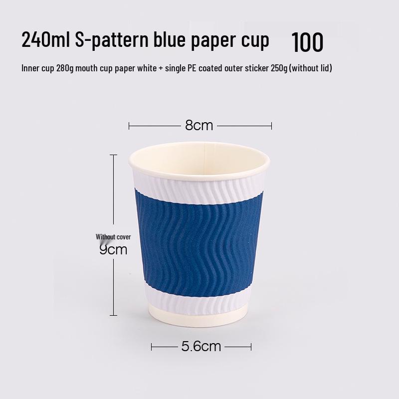 

Bellflower Heat-Resistant Checkered Paper Cups, 100-Pack