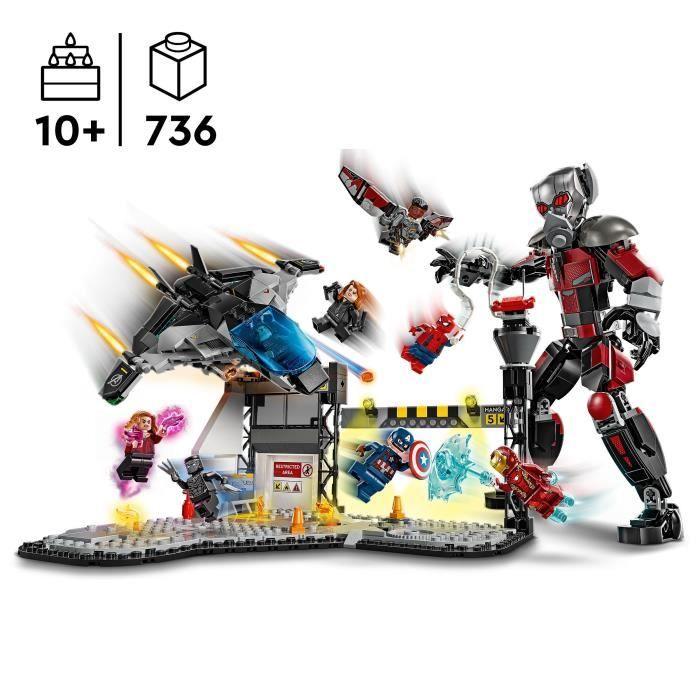 LEGO Marvel 76314 Captain America's Battle : Civil War - Toy for 10 Year Old Boys