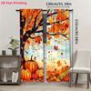 Autumn Harvest Print Curtains Suitable Bedroom Living Room Kitchen Decoration Home Window Curtain Set Of 2 Made Polyester Washable Ready