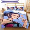 3pcs KPop Demon Hunters14 Cover Set - Personalized Name, HD Printed Bedding with 1 Cover and 2 Pillowcases - Perfect for Home Decor, Easy Care