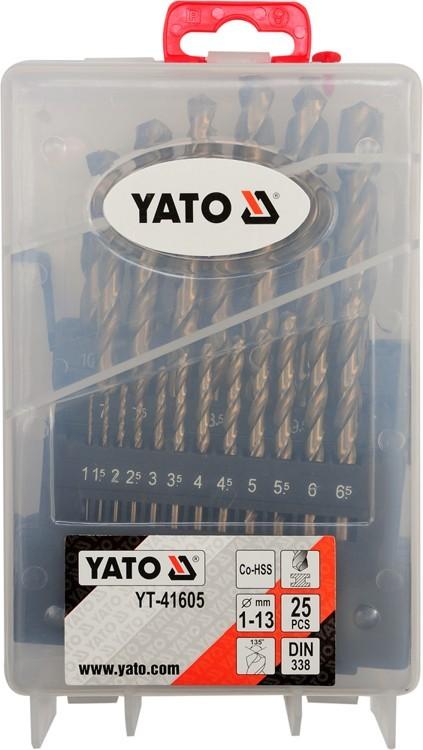 Metal Drill Set Co-Hss 25 Pcs 1-13Mm Yt-41605 Yato