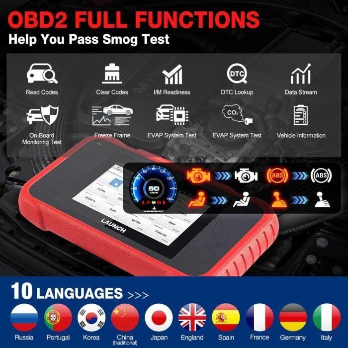 OBD2-Scanner - LAUNCH - CRP123E - Motor/ABS/SRS/Getriebe - Öl-Reset - Universell