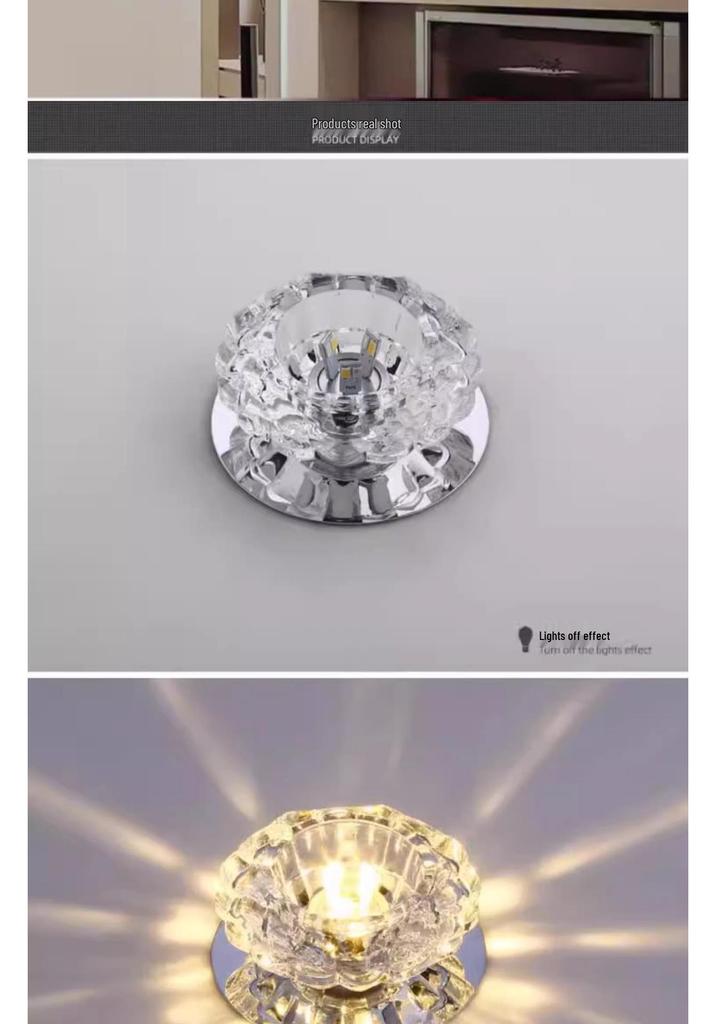 Spot de Teto Embutido LED para Corredor - Design Olho de Gato Alvo para Sala de Estar