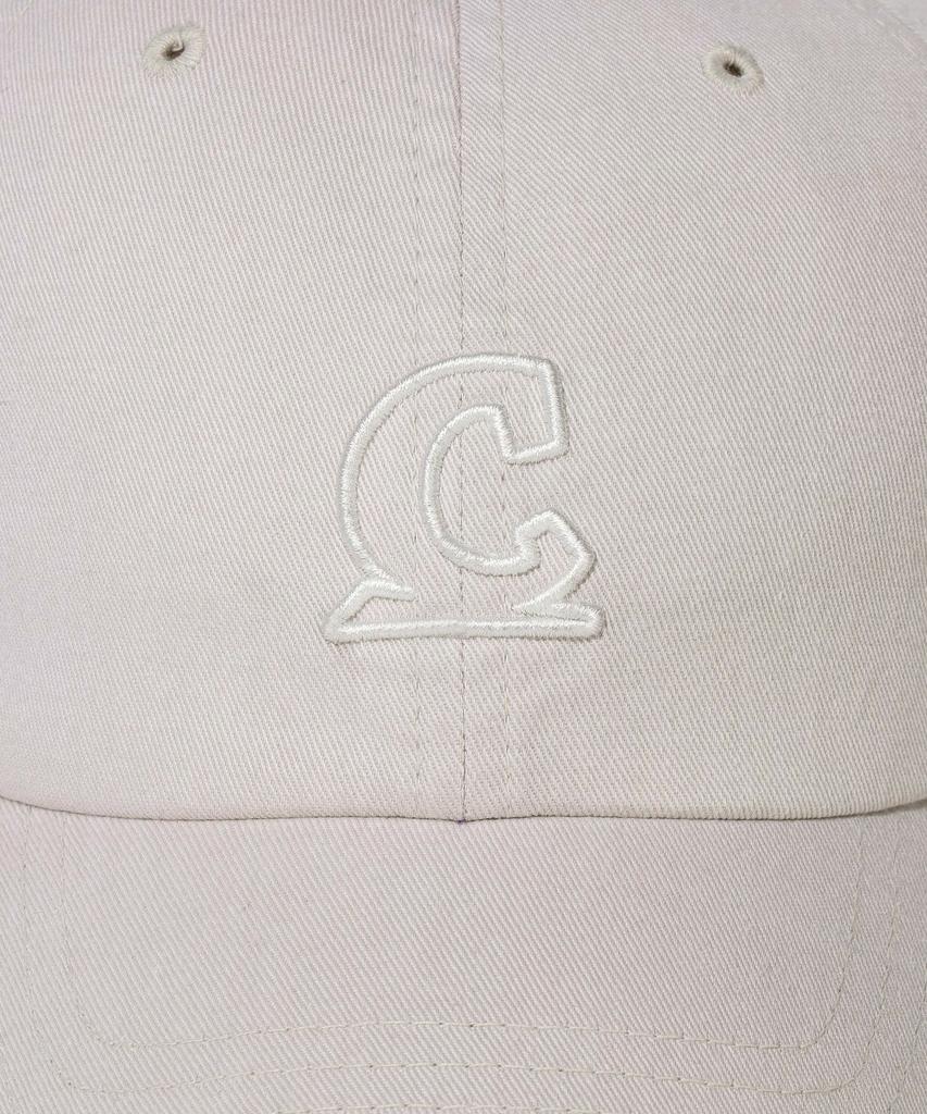 COVERNAT [Cozy Fit] Outline Symbol Logo Ball Cap Beige