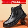 Herren 6CM Unsichtbar Höhensteigernde Business Casual Lederstiefel - Modische Mittelhohe Martin-Stil