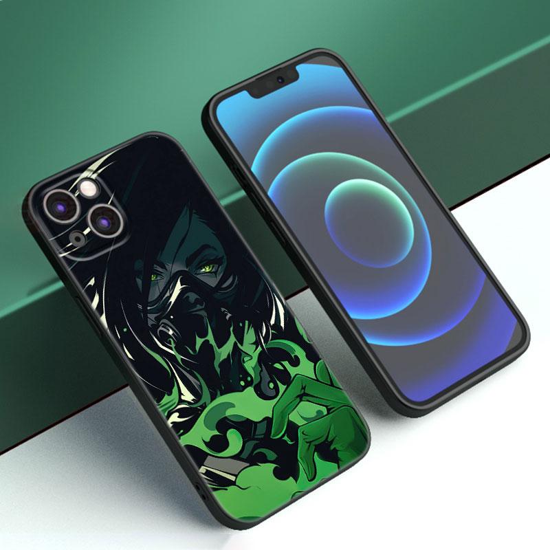 

The Valorant Game Phone Case For Apple iPhone 12 13 Mini 11 14 15 Pro Max 7 8 Plus X XR XS SE 2020 2022 Black Silicone Case iPhone 15