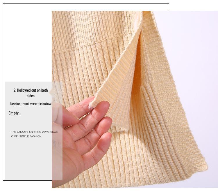 Women's Round Neck Sleeveless Knit Wool Vest - Korean Style Spring/Autumn Thin Cardigan In Solid Colors