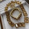 Zircon Necklace Square Diamond Frozen Neck Chain Light Luxury Premium Tide Detachable Adjustment Set
