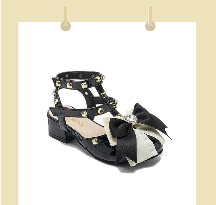 Girls' Bow Princess Sandals - Comfortable Fashion Shoes for Students & Performances
