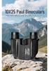 Anti-Paul 10x25 Binoculars with Low-Light Night Vision, High Magnification, Portable for Mountaineering & Camping, HD Quality, Customizable Logo.