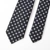 Dunhill Day 8cm Printed Made In Italy Father's Men's Tie, Black, Wide, 100% Silk, Gasket, 23RPTP4G5001, [Product Code 23RPTP4G5001]