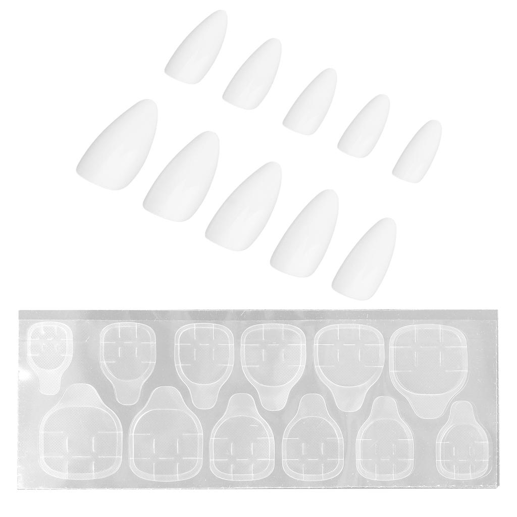 10pcs Coffin Press On Nails Full Cover Fake Nails Tips Glossy Artificial False Nails Manicure Decal for Women