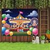 2D Kids Event Background Cloth Carnival Ferris Wheel Banner for Decor