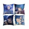 B-Bocchi the Rock Cute R-Ryo Yamada  Square Double-Sided printed Pillow Case Bedroom Bedside Pillow Sofa Cushion Cover
