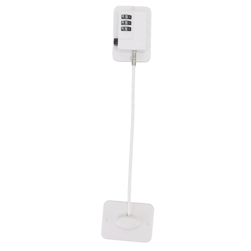 Window Cable Lock Password Unlocking Stable Childproofing Refrigerator Lock with Mounting Screws