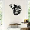 Mermaid Metal Wall Art Rust Proof Iron Statue Bathroom Decor Valentine Gift Beach Home Mural