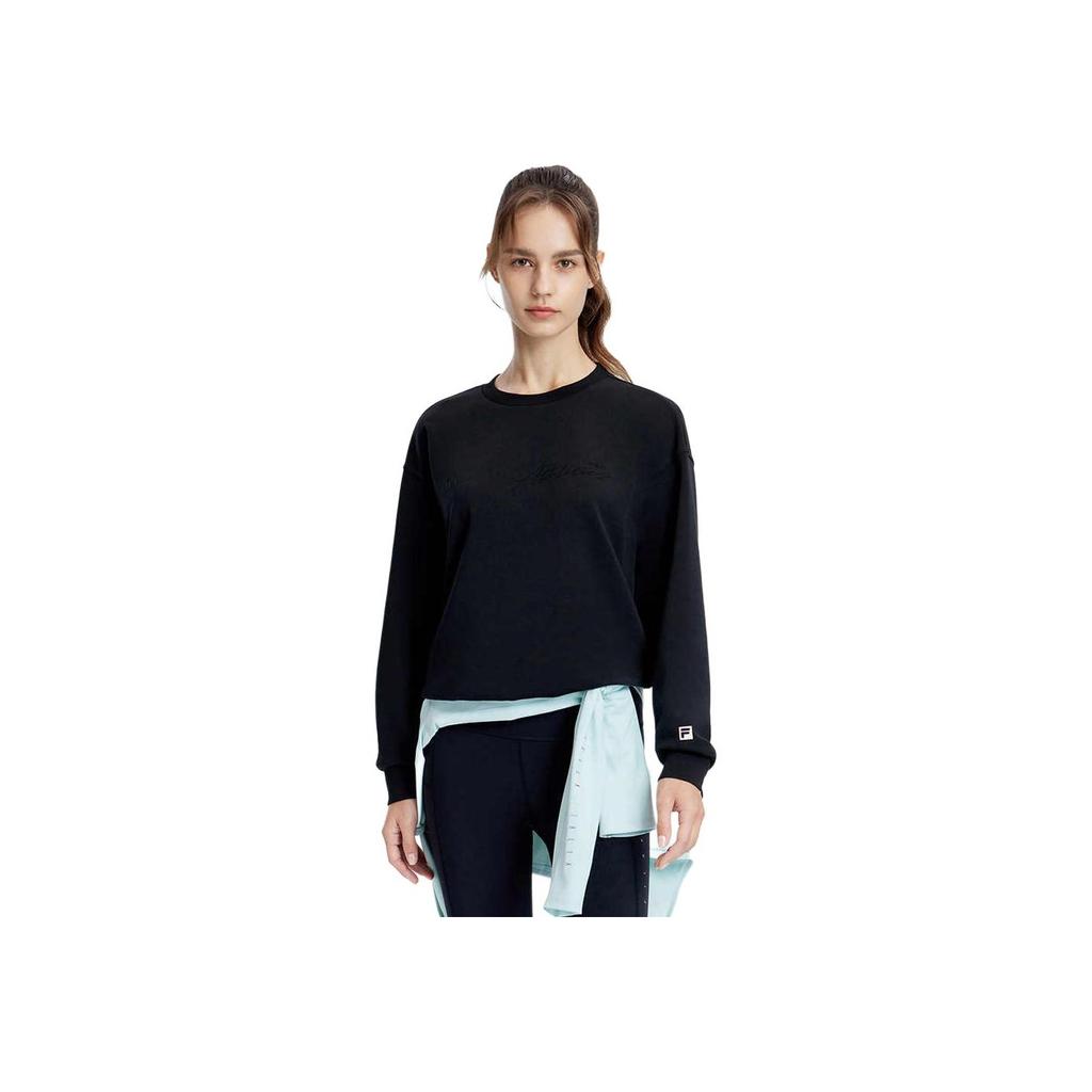 New FILA Sweatshirts Women's Black A11W331204F-BK