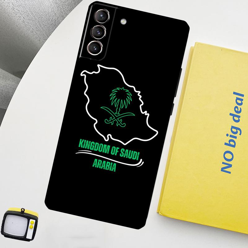 Kingdom of Saudi Arabia Flag Phone Case For Samsung Galaxy S24 Ultra S20 S21 S22 S23 Plus S9 S10 S24 FE S25 Ultra Cover