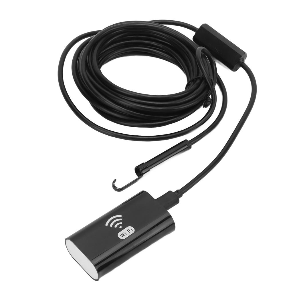 Industrial Endoscope 1200P HD 8mm Lens Wifi Inspection Camera IP68 Waterproof Adjustable LED for