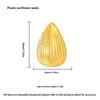 Mini Wealth Luck Charms 100PCS Gold Ingots Small Gold Dollars for DIY Craft Bag Pendant Accessory Home Living Room Decor