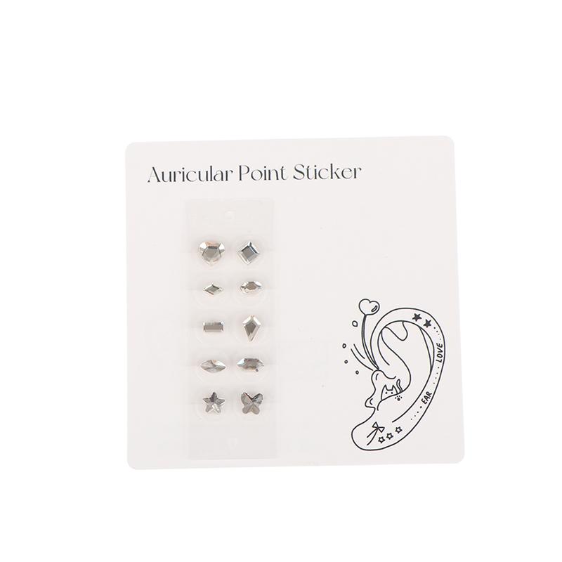 

Fancy-Shaped Ear Point Stickers Ear Pressure Patches Acupuncture Auricular Ear Stickers Massage Jewelry 10Pcs