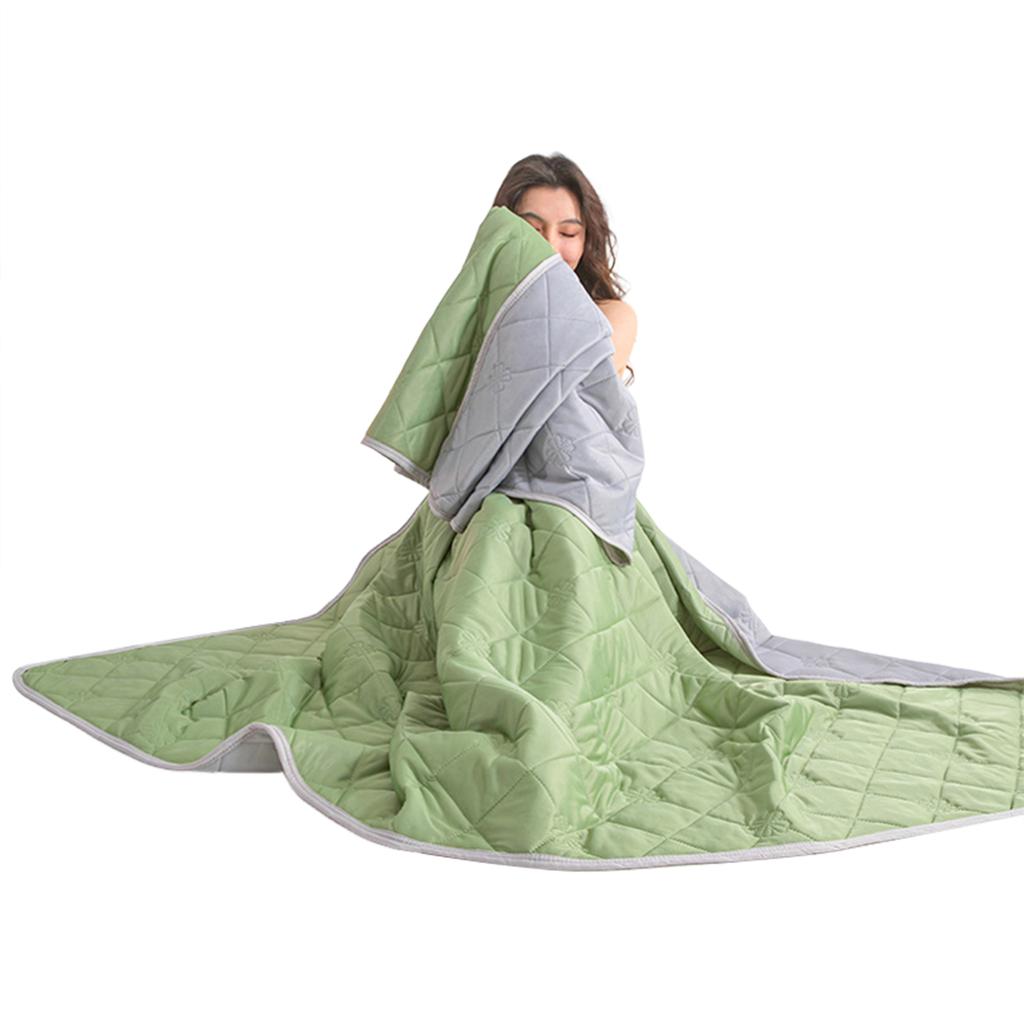 Premium Ice Silk Cooling Blanket Lightweight Summer Throw For Adult Kid Baby