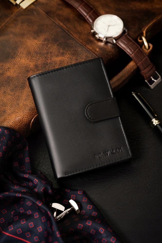 Large men's wallet made of eco-leather - 4U Cavaldi