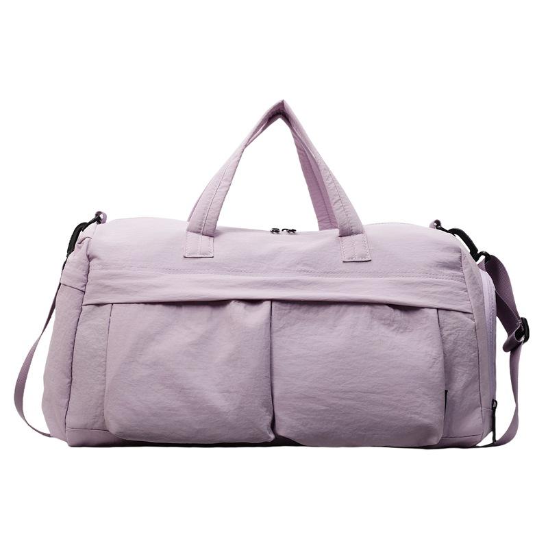 Dry and wet separation sports fitness bag women's nylon cloth waterproof short trip men's portable messenger bag luggage bag
