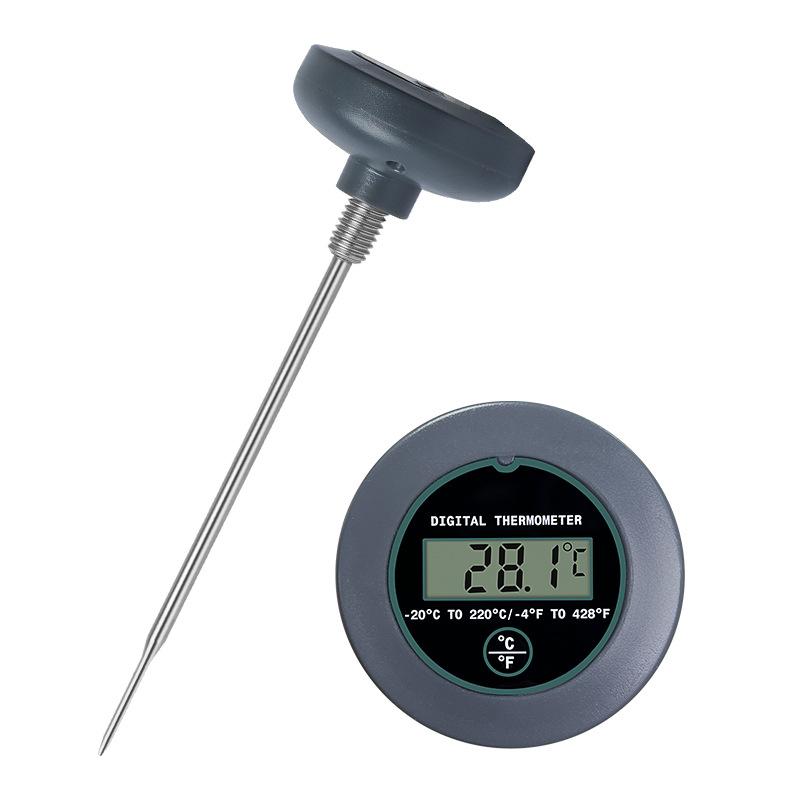 1116 New Stainless Steel Probe Coffee Thermometer for Home Hand Pour Coffee Kettle Essential Kettle Temperature Gauge Accessory