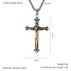 American Artistic Retro Stainless Steel Cross Shelf Necklace Men's Fashion Pendants & Charms for Sweater Chain Pendant Ornament