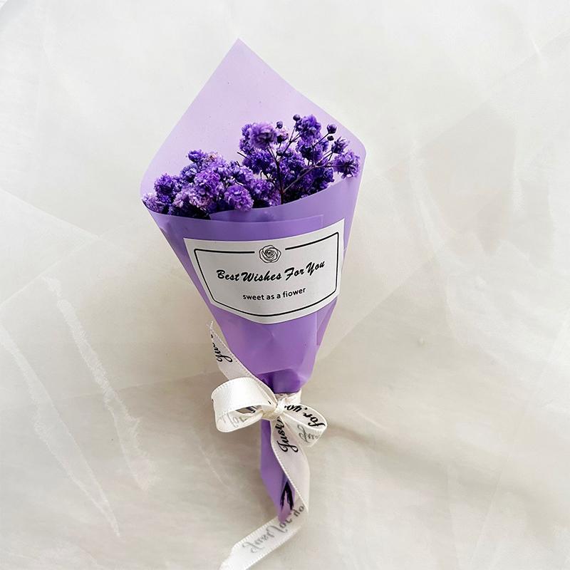 Small Bouquet Dried Eternal Flowers Car Interior Air Outlet Fragrance Clip Car Decoration Ornaments