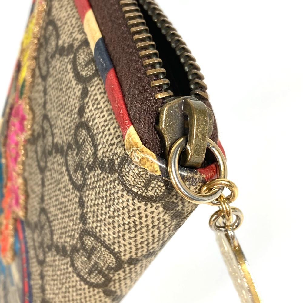 GUCCI 473911 GG Supreme Courier Patch Business Card Case Coin Wallet coin purse