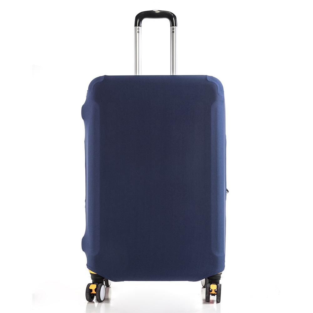 

Эластичный чехол для чемодана, пылезащитный износостойкий защитный чехол для багажа, разноцветный утолщенный дорожный чехол для багажа L тёмно-синий