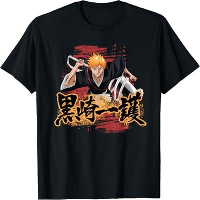 Bleach Ichigo Kanji and Symbol Scribbles Anime T-Shirt