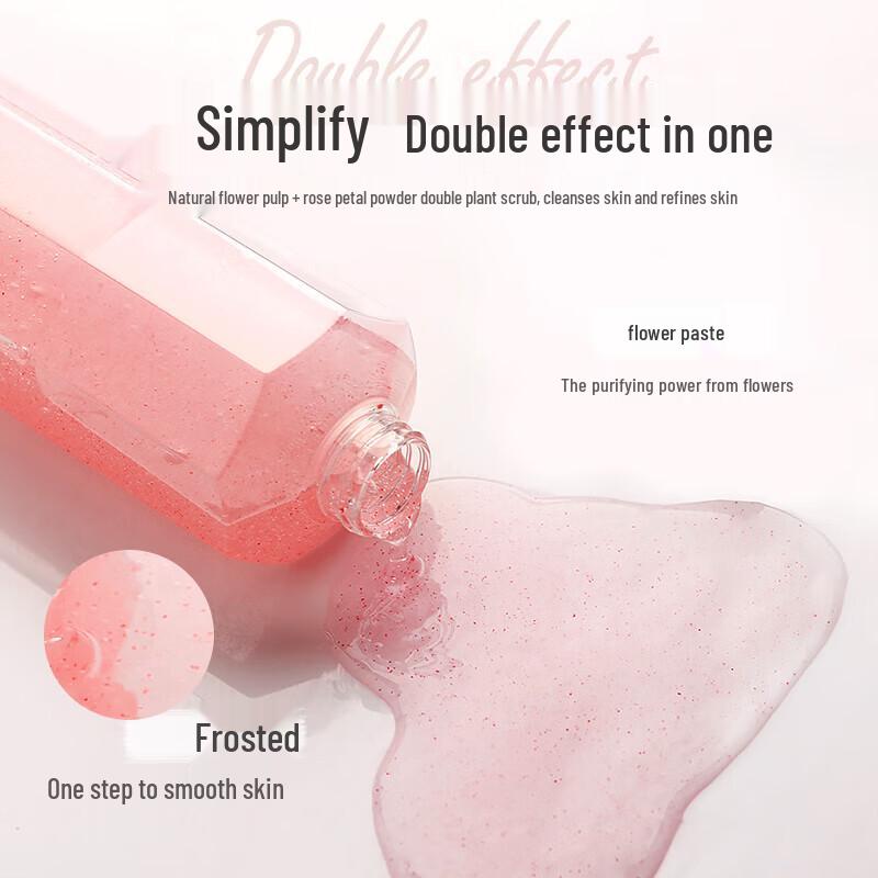 Coofing Tulip Flower Pulp Exfoliating Shower Scrub