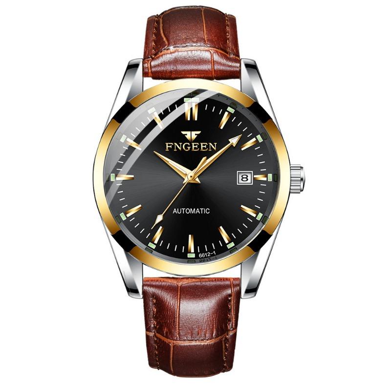 Top-Marke Mode Mechanische Uhr Herren Schwarz King Kong Herrenuhr Marke Wasserdicht Koreanisch Business Tourbillon Hohl Uhr