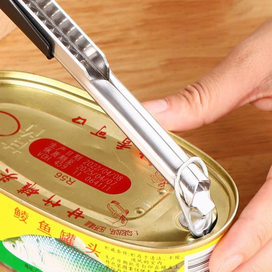 1/2 st flasköppnare rostfritt stål justerbart grepp halkfritt handtag lätt att dra burköppnare kök verktyg för äldre