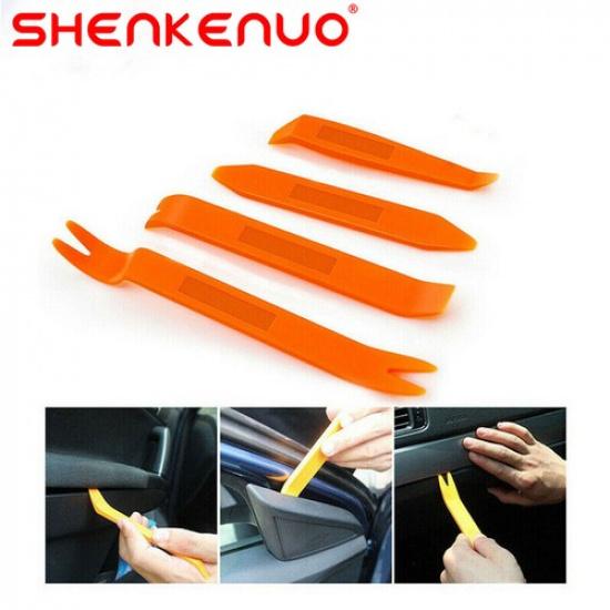 Car Trim Removal Tool Kit 4 Pcs Panel Door Pry Dash Interior Clip Set Plastic