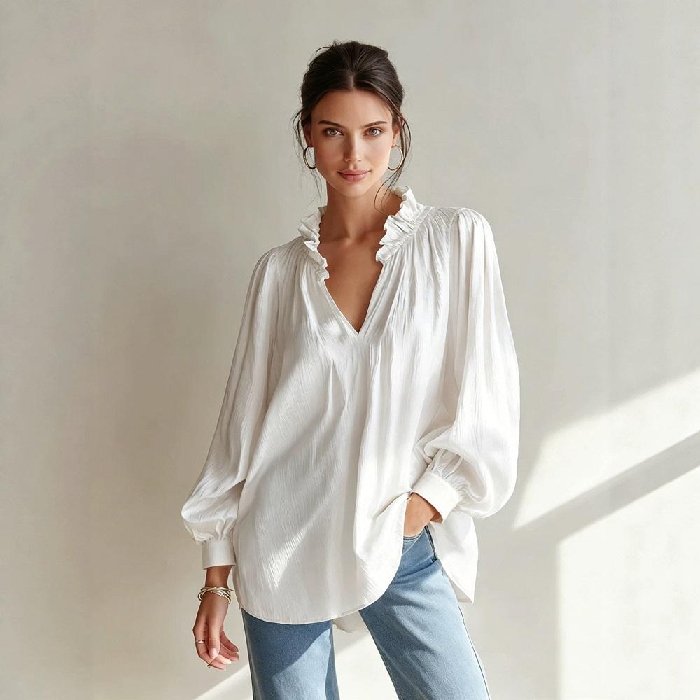 Long Sleeve Oversized Vintage Casual Loose Spring Autumn Tee T Shirt Women T-shirt Woman Tshirt Tops