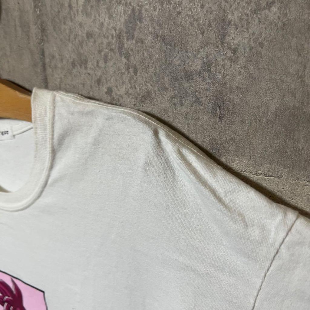 [USED] FLAGSTUFF Dragon Ball Collaboration Son Goku T-Shirt, White, Medium, Men's