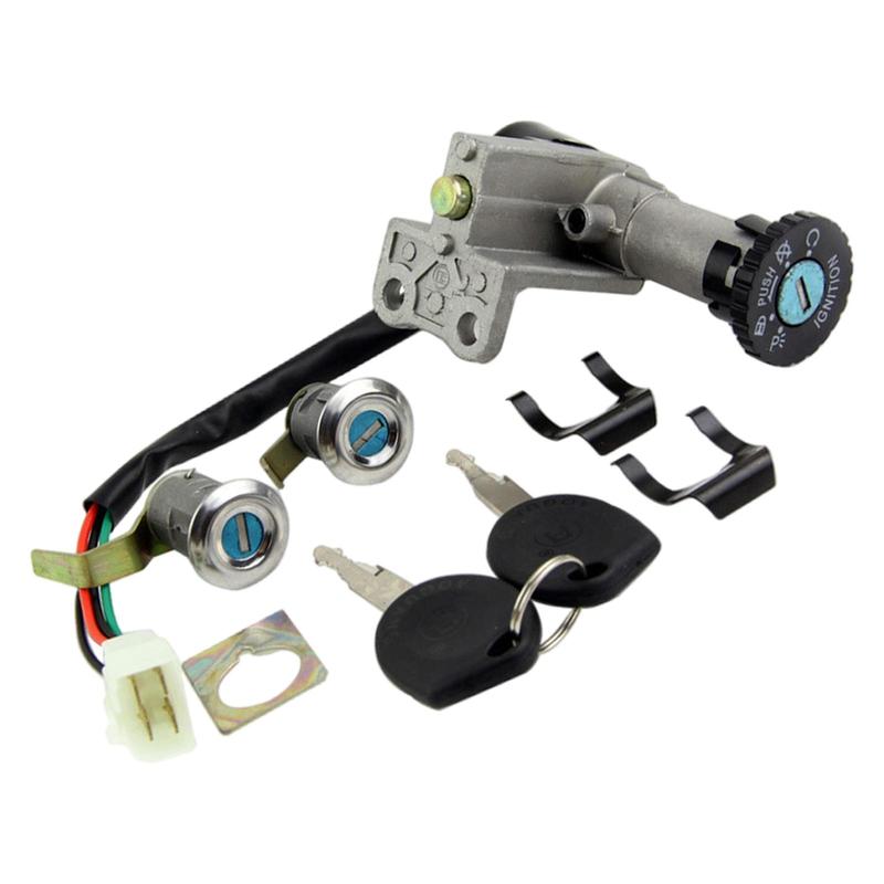 Ignition Switch Key Set Replacement Starter Lock Automotive New Motorcycle Assembly for Gy6 150Cc 1P39Qmb Moped Scooter