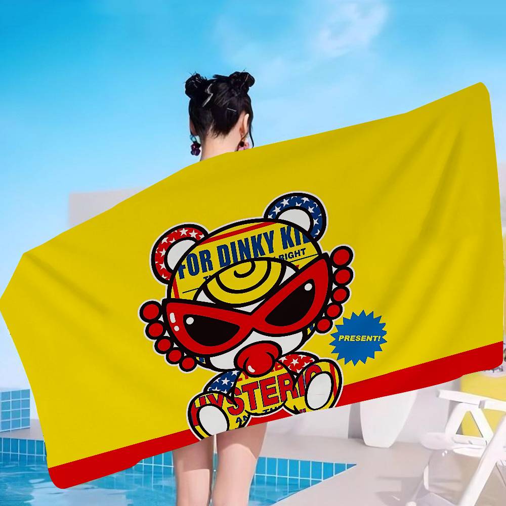 Japan Fashion H-Hysteric M-Mini Microfiber Printed Beach Towel Mountain Climbing Yoga Beach Swimming Running Absorbent Towel