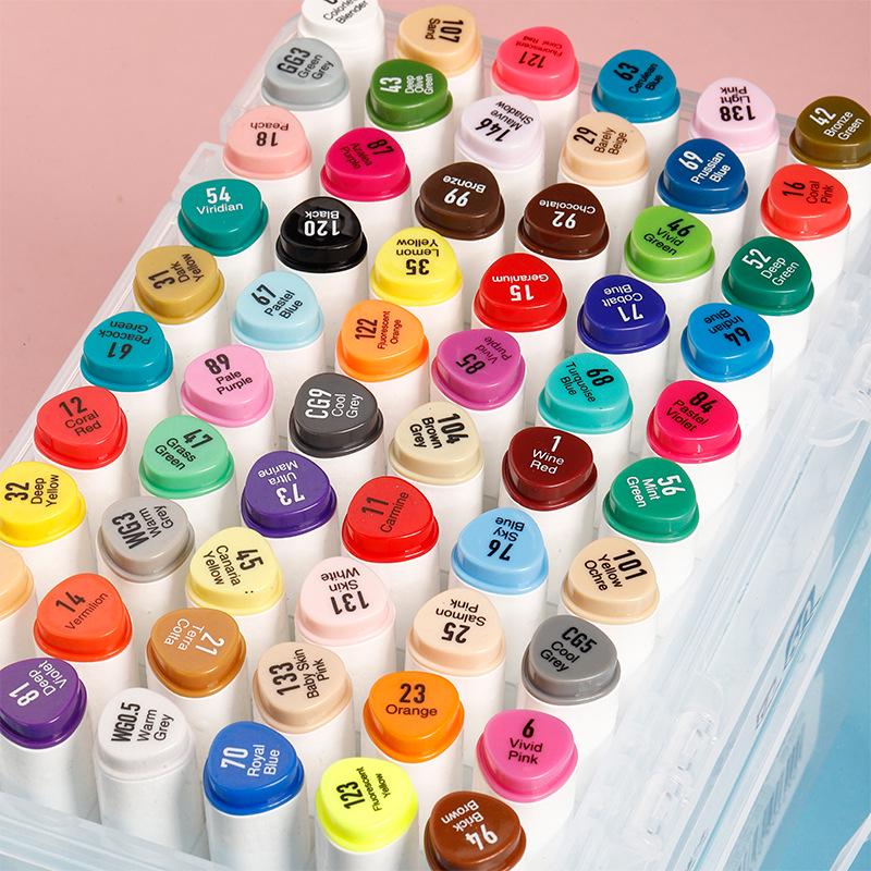Master Dual-Tip Refillable Markers for Kids - Oil-Based Colored Pens for Art and Drawing