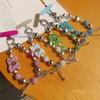 Phone Strap Dense Diamond Bow Beaded Bracelet Hanging Rope Flash Diamond Handheld Wrist Ornament Clip Style Phone Case