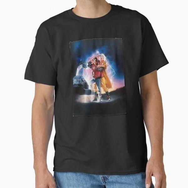 Back To The Future Doc Brown And Marty Time Trav Made In Usaaus Tshirt S2xl S