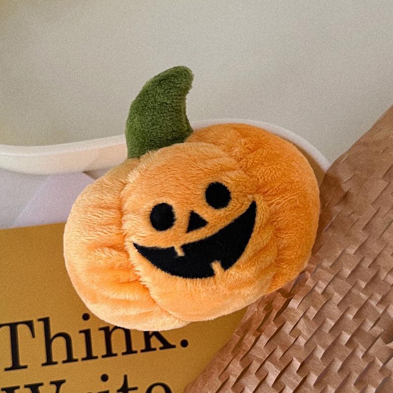 Halloween Popular Animation Creative Little Ghost Plush Doll Cute Plush Stuffed Plush Pumpkin Head Keychain Pendant Kids Halloween Present