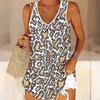 3D Leopard Print Tank Tops for Women Workout Yoga Gym Printed Summer Sport Shirts Plus Size Vests