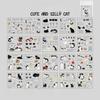 Cute Cat Stickers Adorable Kitten Scrapbook Decals for Journal Diary Planners Kawaii Laptop Water Bottle Decor Animal Sticker